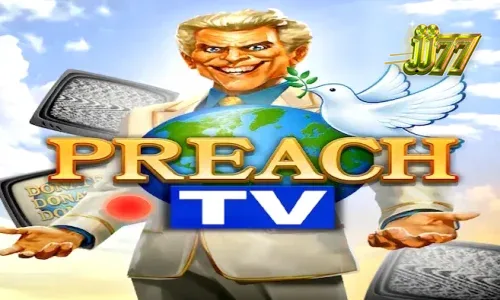 Preach TV سلاٹ گیم کا انٹرفیس اور تھیم